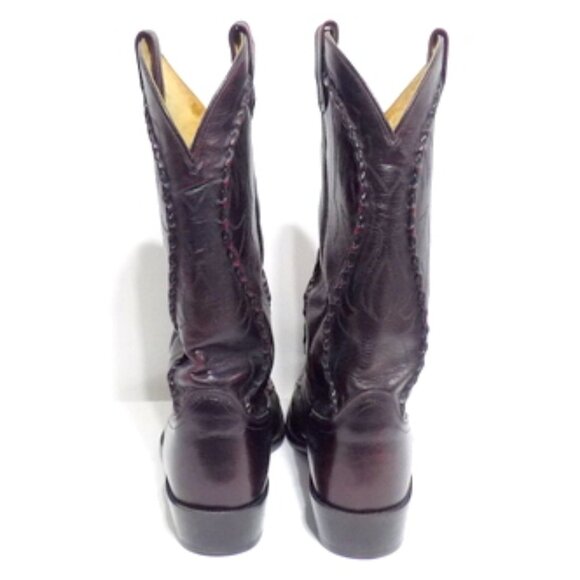 Dan Post Men’s Bucklace Embroidered Leather Boots in Cognac – Size 9 D - Picture 4 of 12